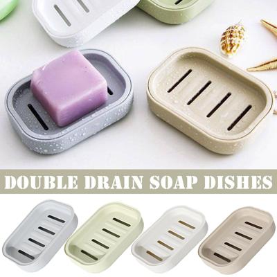 Japanese Soap Dish Bathroom Soap Storage Box Kitchen Dispenser Travel Holder Drain Easy Clean Sponge Waterproof Rack Soap S C0P1