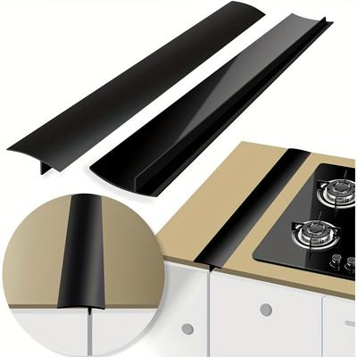 2pcs, 21-inch Sealing Strip Gap Strip Gap Cover Kitchen Oil Drain and Antifouling Sealing Strip Silicone Gap Seal