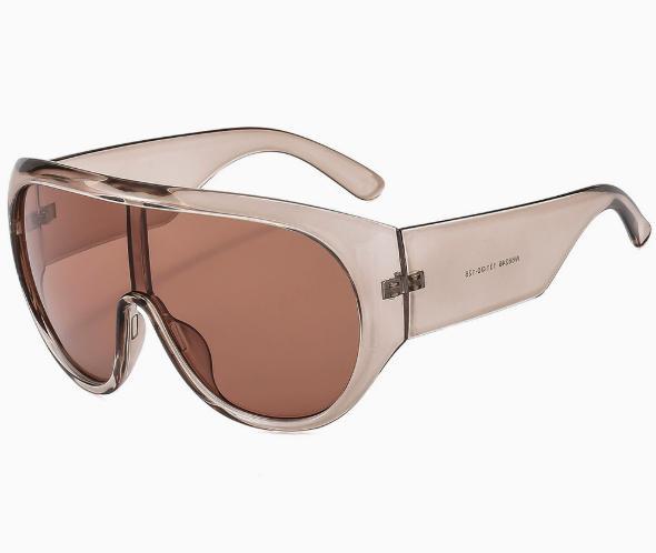Retro Okulary Przeciwsłoneczne Aviator z Dużą Oprawką dla Kobiet Y2K Street Photography Spersonalizowana Moda Punkowe Okulary Męskie Trend UV400