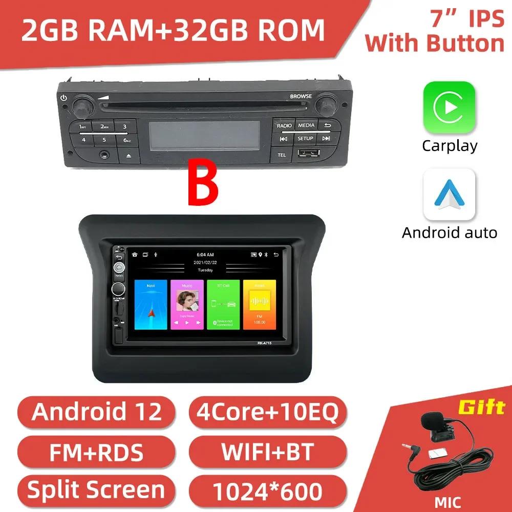 7" Carplay Car Radio For Nissan N400 Opel Movano Renault Master III 3 2010 - 2019 2 Din Android Stereo Multimedia GPS Autoradio