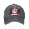 Blue Box Hina Chono Anime Denim Fabric Cap Casual Baseball Caps Adjustable Hat Summer Unisex Baseball Hats