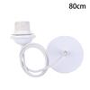 Black/White E27 Hanging Lamp Holder With 0.5/0.8/1.2/2M Hanging Wire Ceiling Lamp Holder Socket Lamp Base For Chandelier