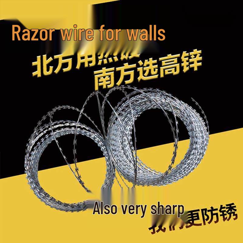 Galvanized Anti-Climb Razor Wire