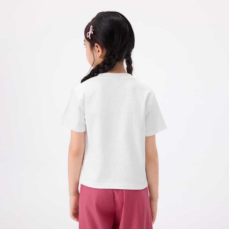 Xiaoyinman Girls' Breathable Antibacterial Short-Sleeve T-Shirt