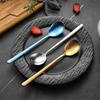 Pure Titanium Spoon Ultra Lightweight Long Handle Spoon Acid Resistant Non-Rust Spoon Outdoor Camping Restaurant Spoon