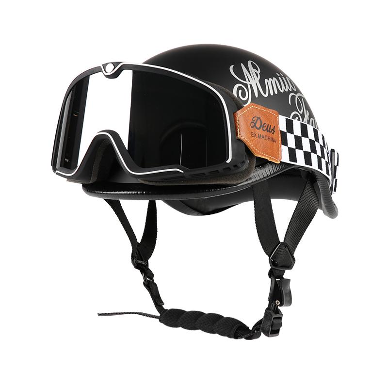 VGV Half helmet motorcycle helmet Electric Vehicle bike Riding Locomotive for Cruiser Retro Four seasons Unisex teenager child