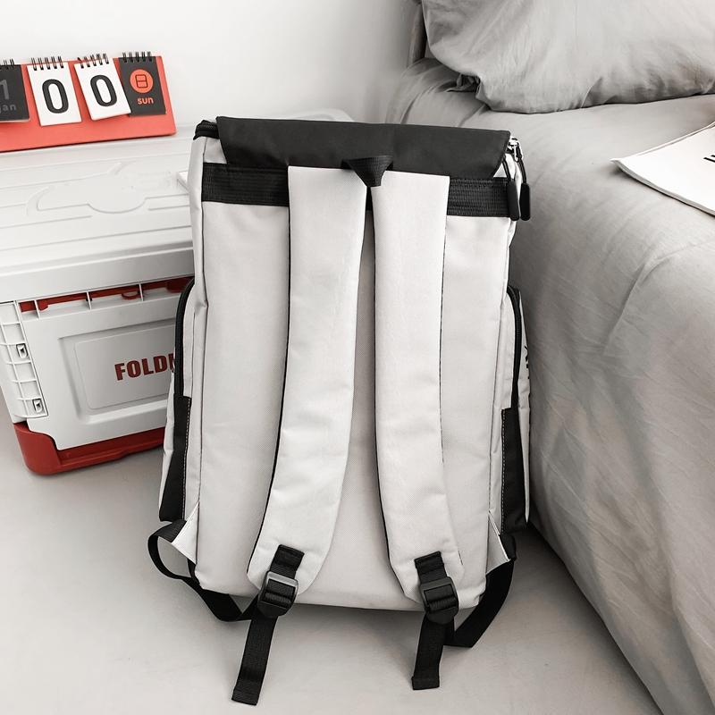 New Shoulder Bag Male Ins Tide Casual Large Capacity School Bag College Students High School Students Travel Backpack