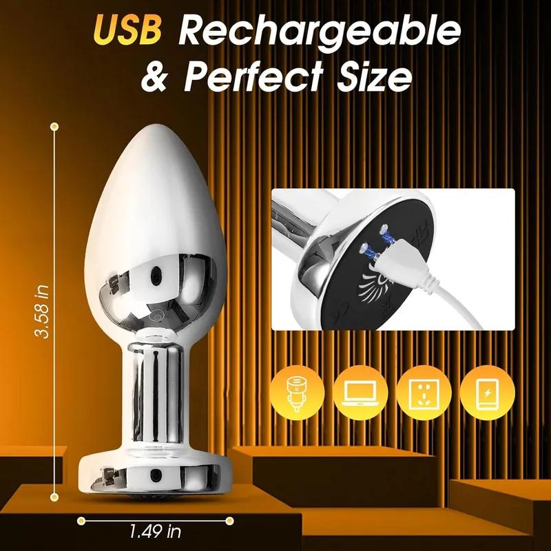 Remote Control Anal Vibrator Sex Toy for Couples Prostate Massager Stimulator Vibrating Butt Plug Female Vagina Masturbator