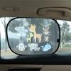 2pcs Foldable Car Sun Shades Cover PVC Static Adsorption Heat Shield UV Block Baby Shade Universal Window Glass Solar