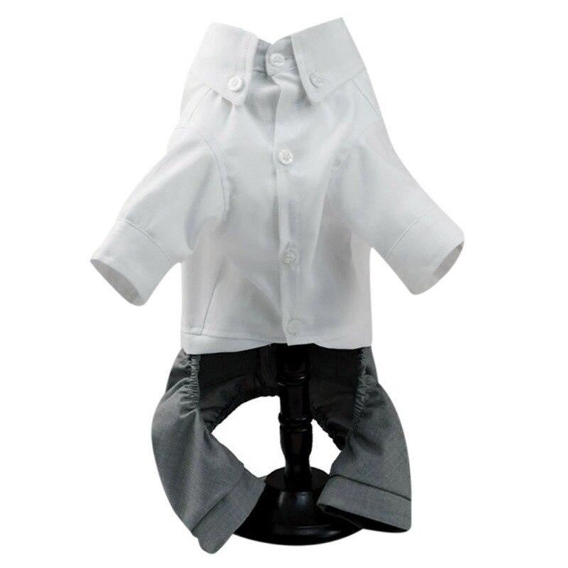 Pet Clothes Shirt Suit Waistcoat Vest For Dog Cat Puppies Wedding Party Suit Handsome Pet Dogs Outdoor Wondering Clothes