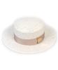 White Ivory Line Panama Hat