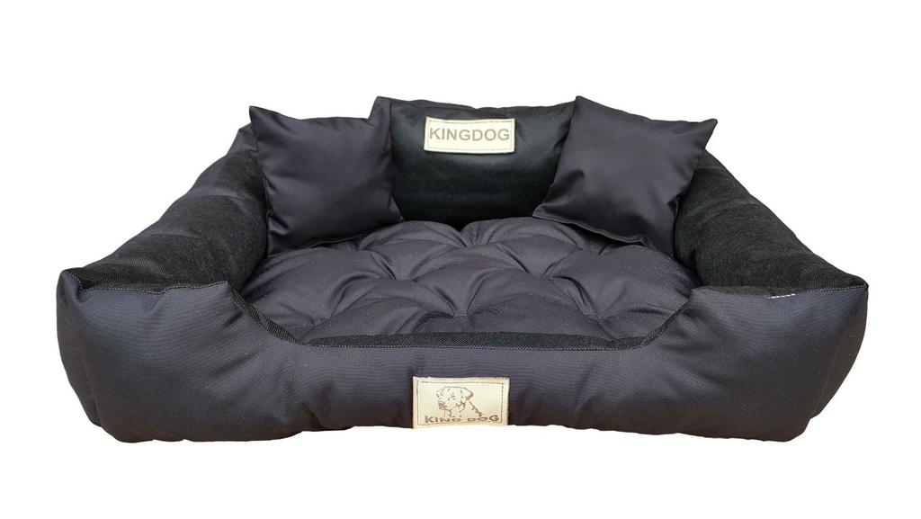 Dog Bed KINGDOG 55x45 Cm Personalized Waterproof Black
