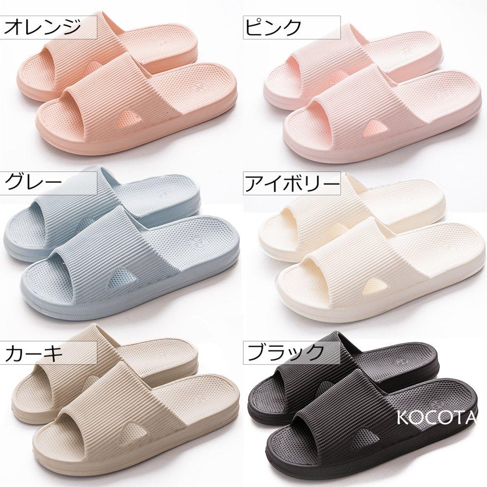 KOCOTA Antibacterial and XL Odor-Resistant Slippers/Sandals, Ultra-Lightweight, Non-Slip, Unisex, Blue,