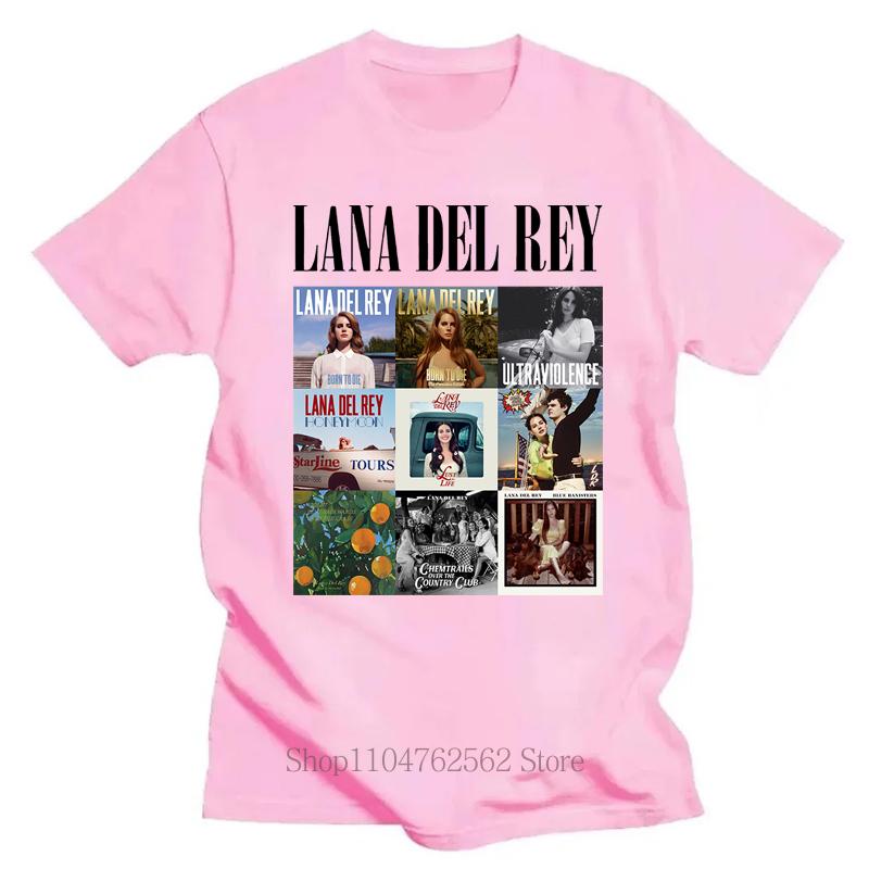 Lana Del Rey Print Tshirts Summer Causal Tops for Unisex Fashion Streetwear Y2K Women Oversize ONeck Short Sleeve Tops Tshirts