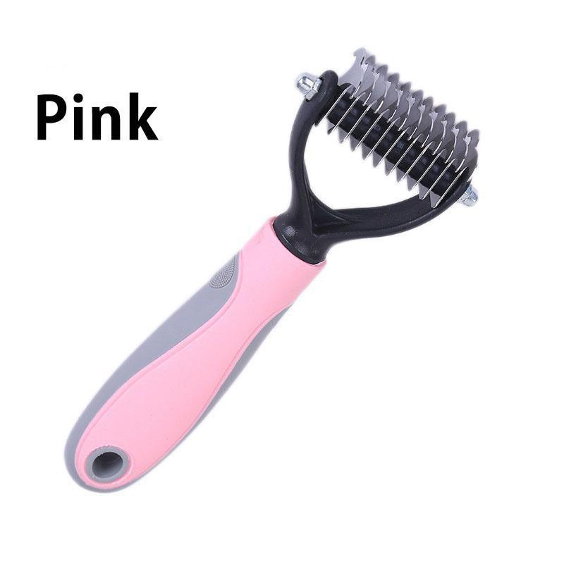 Tierhaarknoten-Kamm für Katzen und Hunde, Schönheitskamm, Haarentferner, Hundehaarentfernung, doppelseitiges Kardierwerkzeug, professionelles Reinigungszubehör für Haustiere