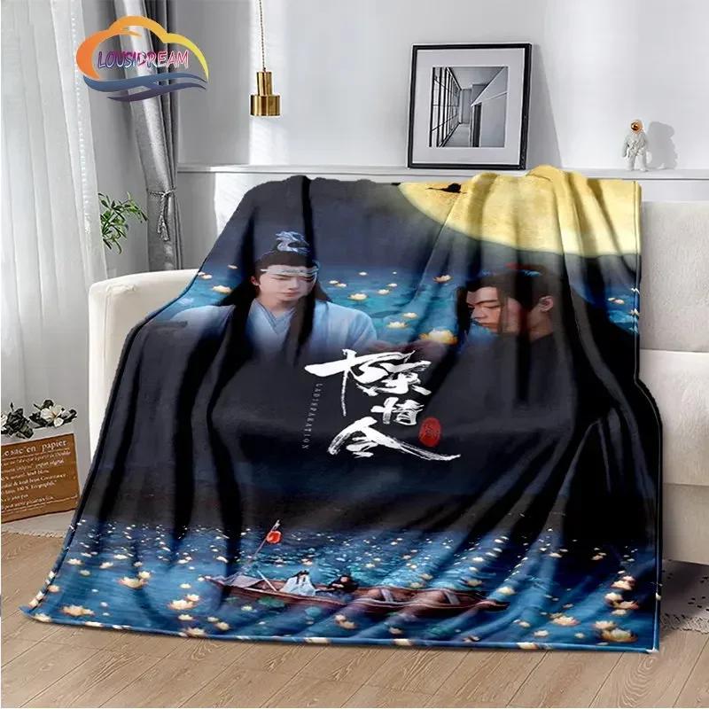 The Untamed Flannel Blankets Popular Tv Weiwuxian Blanket Portable Warm Blanket for Sofa Bed Soft Gifts Girls and Fans