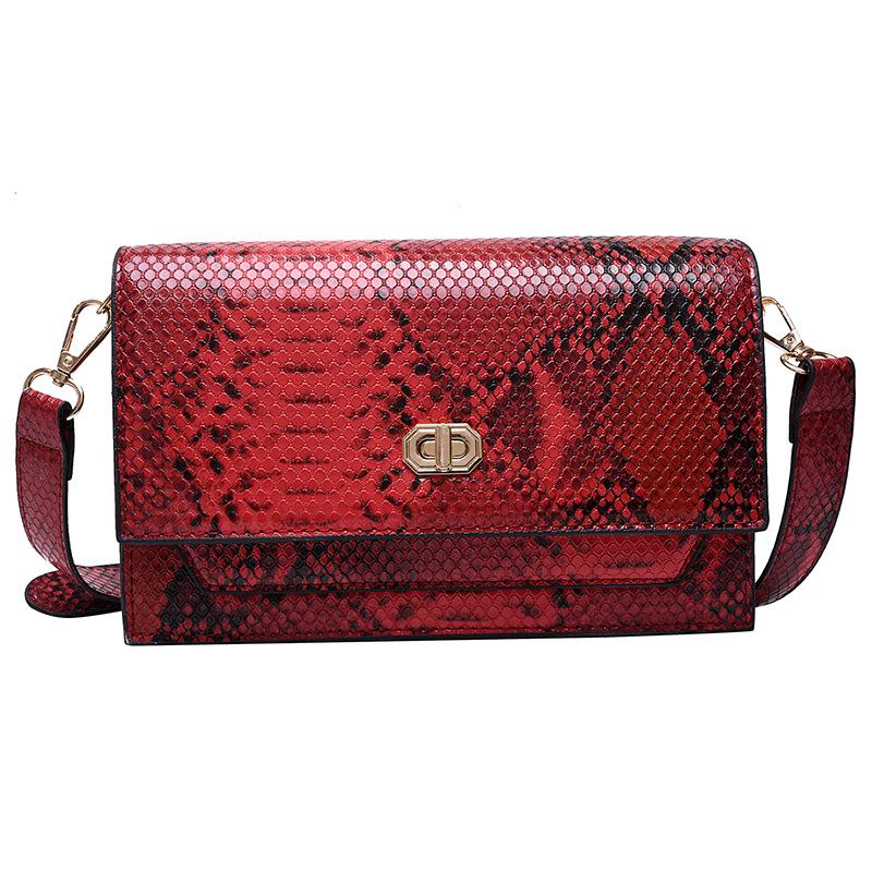 SCIONE Bag Women 2020 New Fashion Pu Snake Pattern Women Bag Shoulder Bag Women Messenger Bag