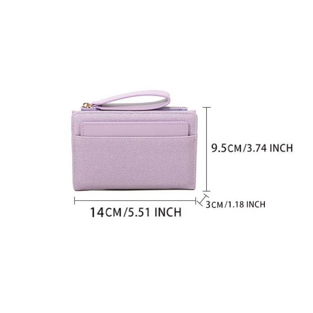 Multifunction Cash Purse Bag PU Leather Two-fold Short Wallets Pocket Purse Wallet  Women Men