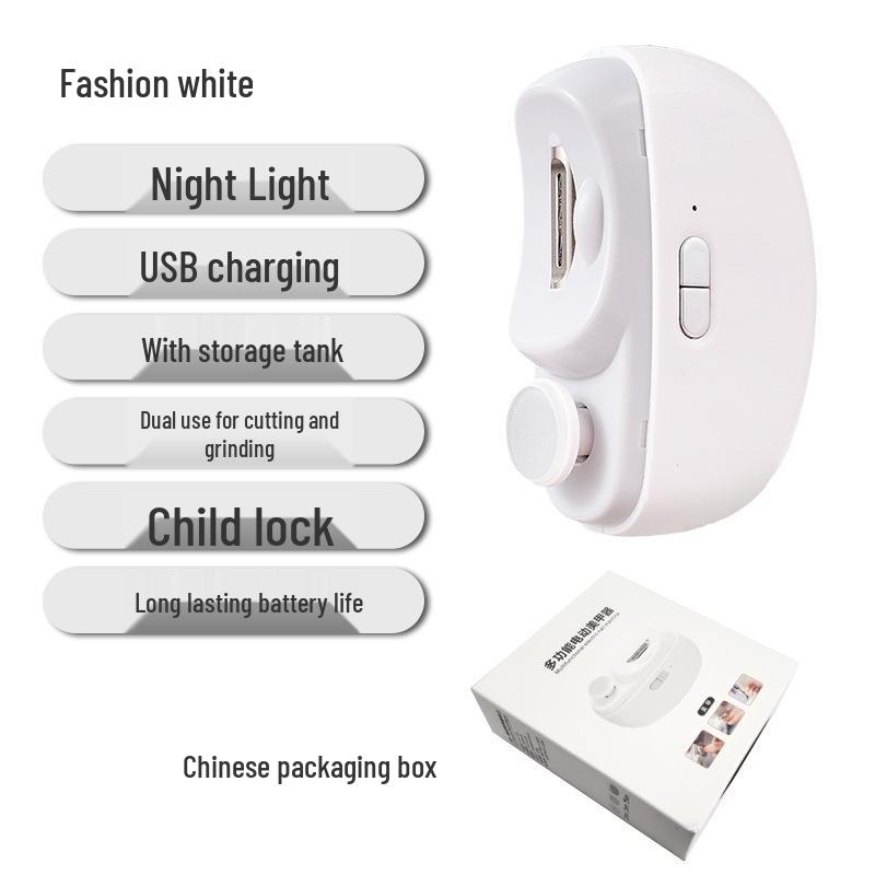Electric Anti-Pinch Nail Clippers & Grinder for Children and Adults