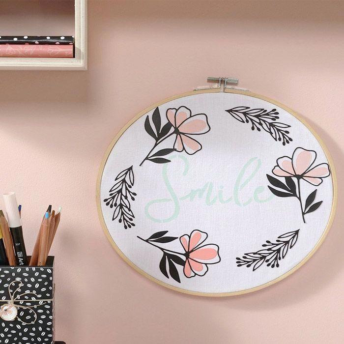 Matrice de découpe - Dies - Good vibes - Fleurs - Découpe précise - Design floral - Idéal pour loisirs créatifs