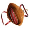Vintage Crazy Horse Pitot Bag, Genuine Leather Women'S Portable Shopping Bag, Cowhide Commuter Large Capacity Shoulder Bag, Mother And Child Bag