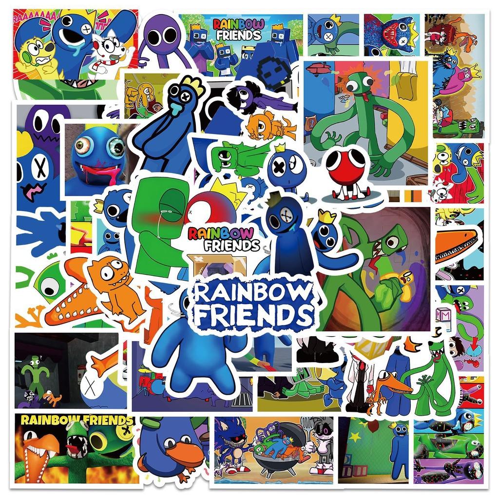 

Colorful Roblox Rainbow Friends Stickers For Luggage Laptop And More!