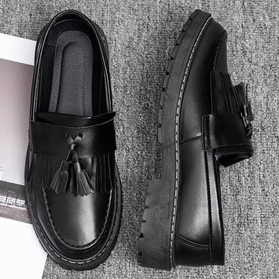 Leather Shoes Men's Business Versatile Spring and Autumn Breathable British Style Casual Leather Shoes Go To Work Wedding Best Man Shoes
