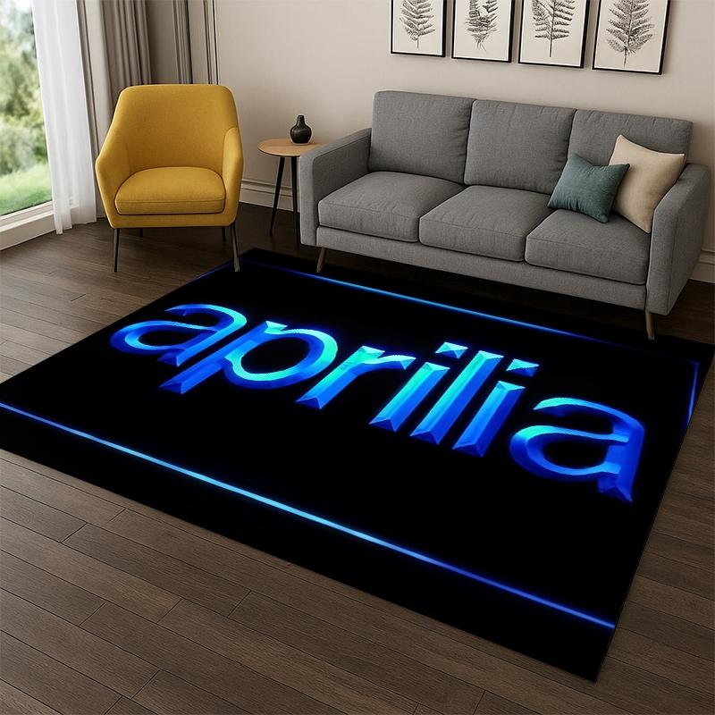 

Racing Car Aprilia Logo Moto Carpet Rug for Bedroom Living Room Sofa Playroom Doormat Home Decor,Kid game Area Rug Non-slip 40x60cm