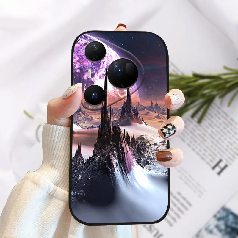 Phone Case For Huawei Pura 80 Ultra Pretty Stylish Painting Soft TPU Silicone Shockproof Cover For Huawei Pura80Ultra Fundas