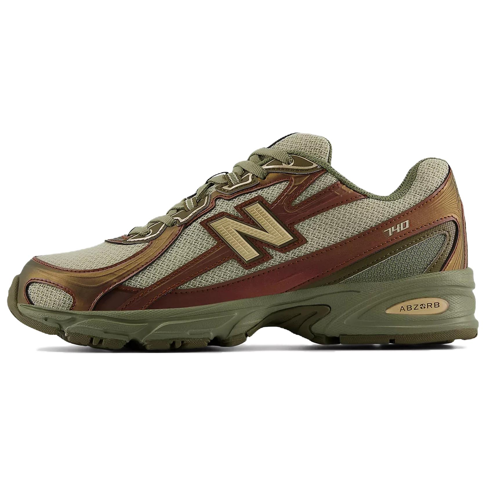 

New Balance Nb 740 Classic Comfortable Running Shoes Unisex sneaker Brown Green U740AB2 37.5