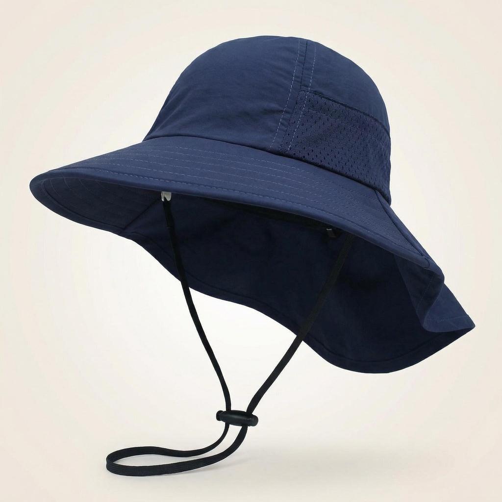 Children's Sun Hat for Summer, Baby Sun Hat, Baby Sun Protection Cap, Boys and Girls' Thin Style Hooded Wide Brimmed Hat