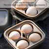 Practical 4 Compartment Eggs Container With Shockproof Silicone Protections Eggs Holder for Outdoor Camping Picnics