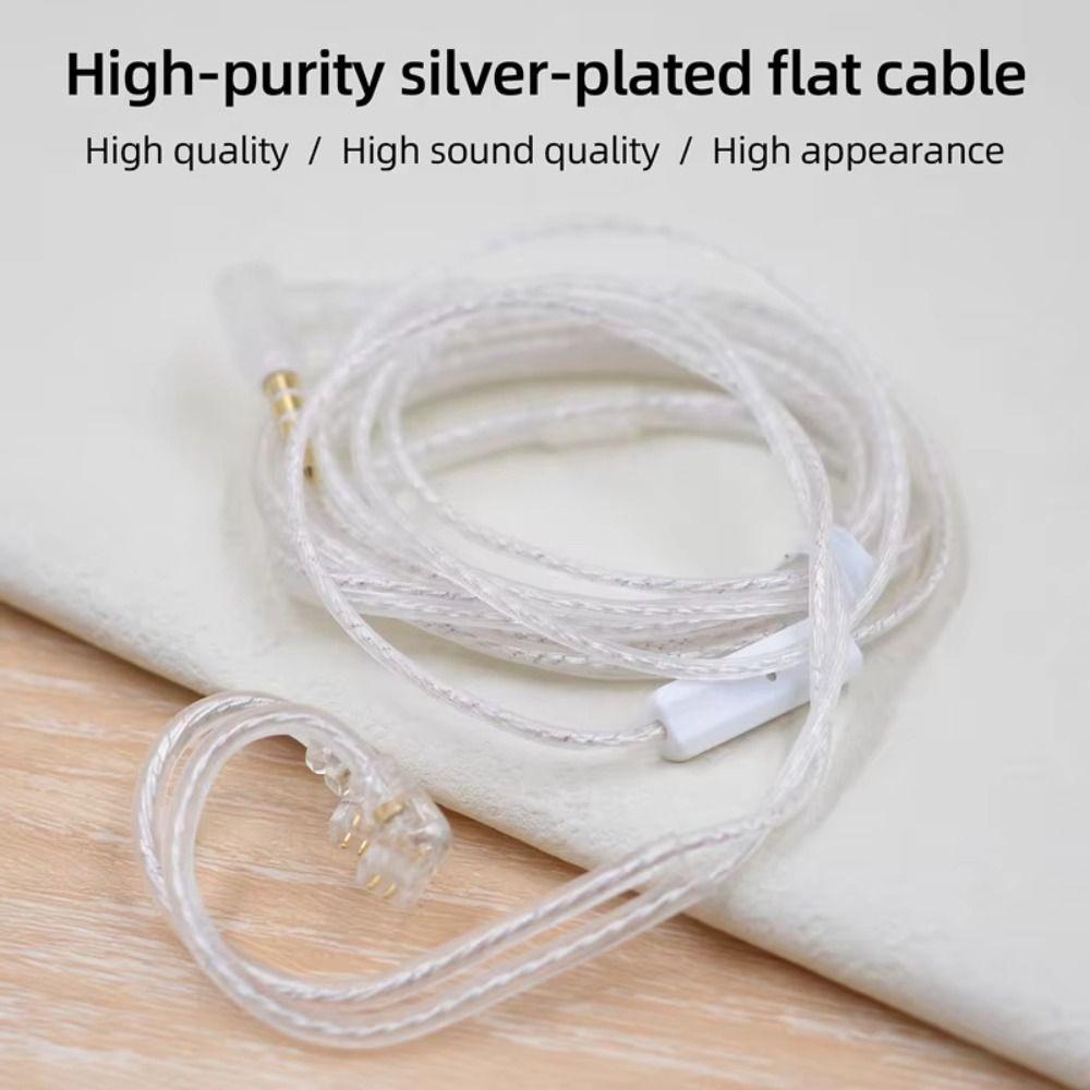 Upgrade Cable KZ Earphones Cables Silver Plated Wired Earphones KZ For KZ DQ6 ZAX ZSX