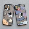Cartoon Astronaut Pattern Phone Case For iPhone 14 13 15 Pro Max Plus 11 12 Mini Pro Max 7 8 Plus X XR XS Shockproof Phone Cover