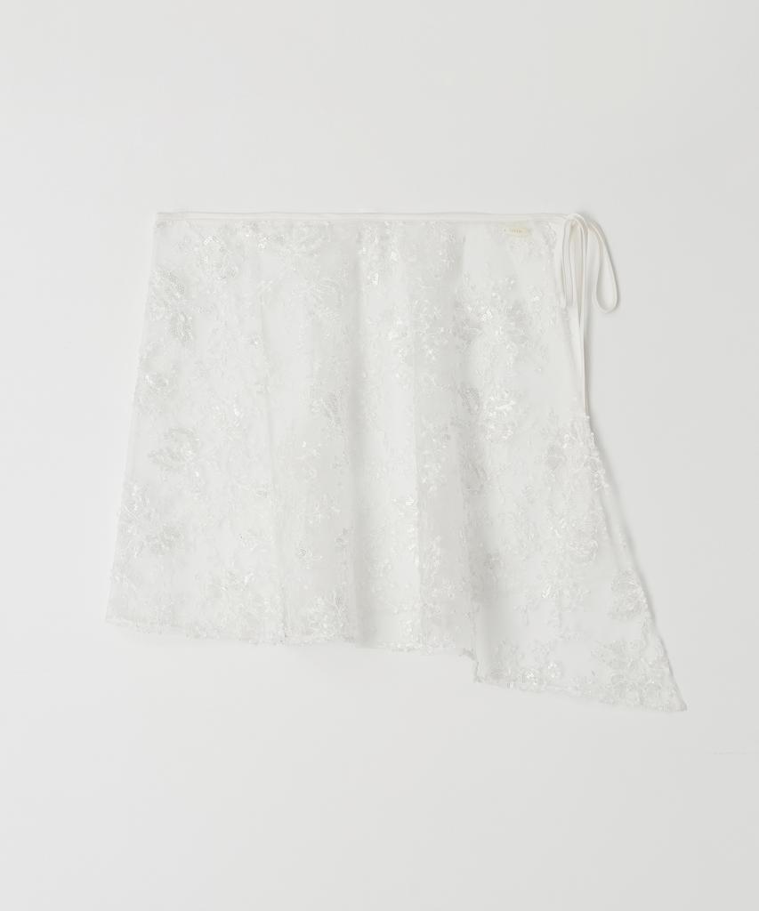 Ridge Sparkly Asymmetric Wrap Skirt (2 Colors)