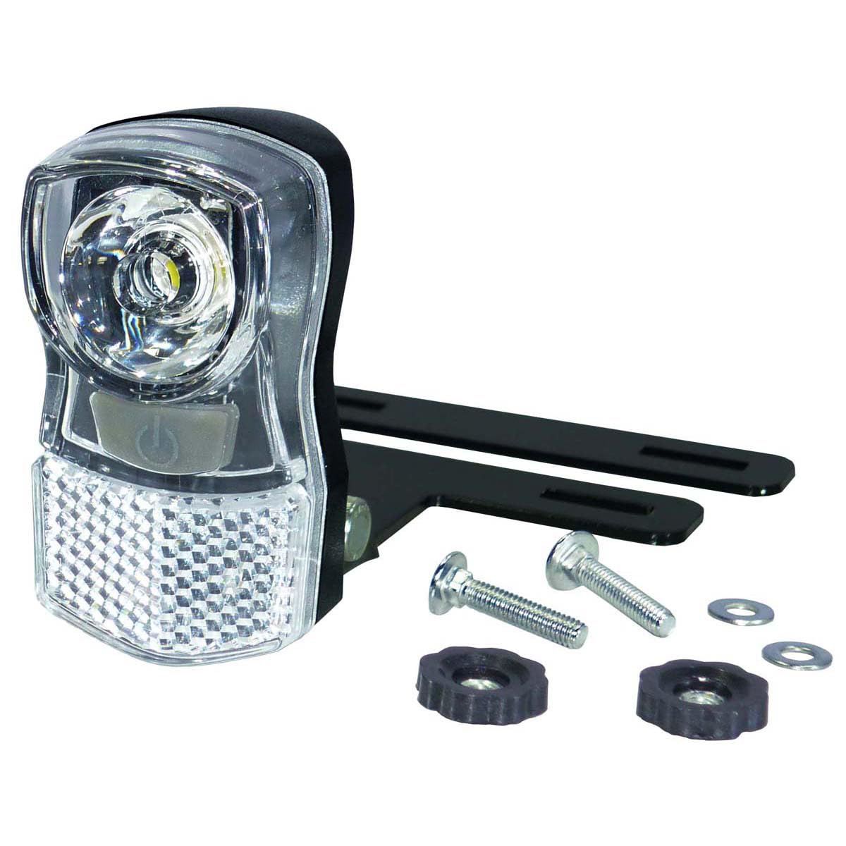 

Captain Stag Bicycle LED Basket Light to Headlight, [Front/Auxiliary Light/Easy Attach/Detach] Black, Y-4886 чёрный