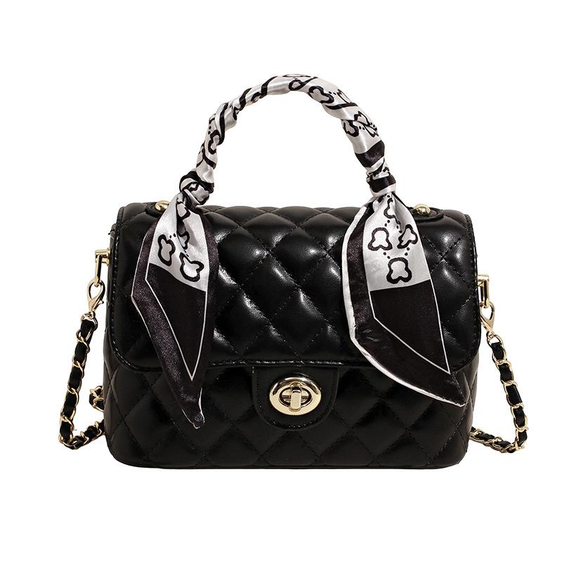 2025 new fashionable and versatile high-end single shoulder crossbody diamond chain portable box bag