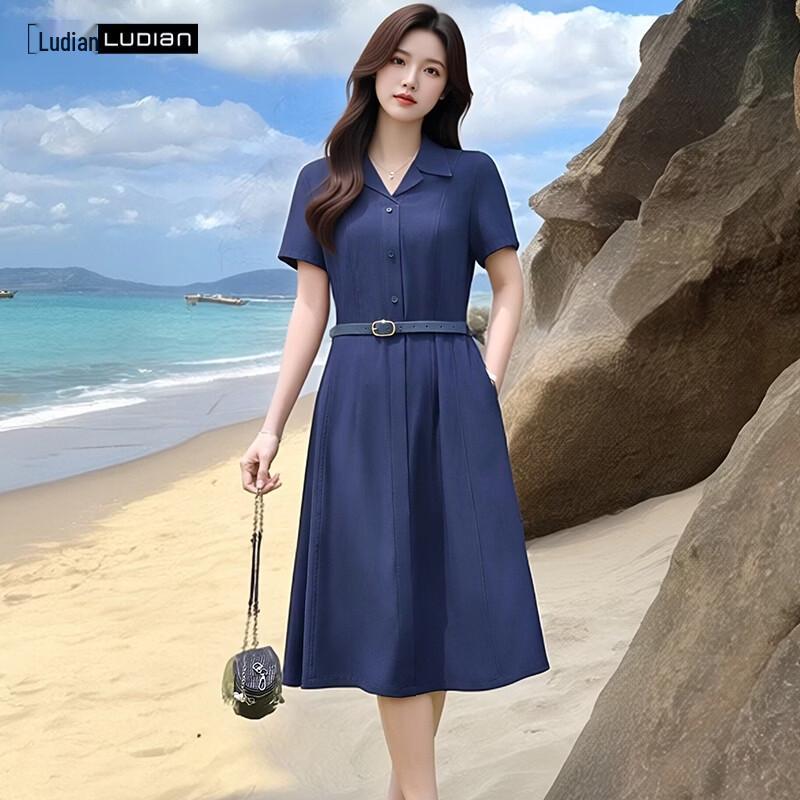 

Aurora Style Relaxed Fit Shirt Dress L
