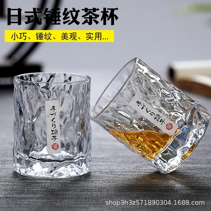 Hand-made Japanese Hammered Foreign Wine Glass Whiskey Home Creative Beer Glass Crystal Cup