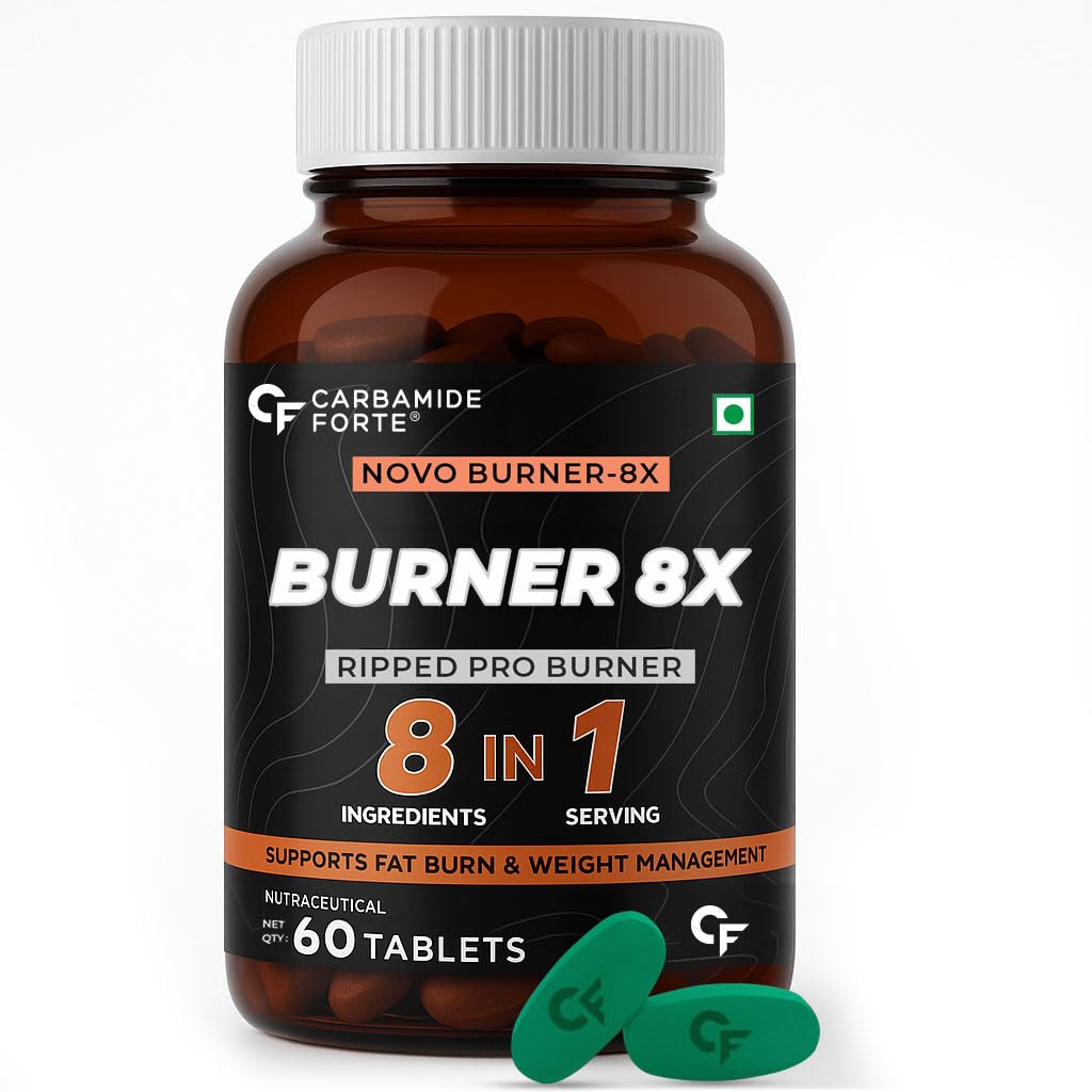 Carbamide Forte Fat Burner 60 Veg Tablets 180g for Men & Women Weight Loss Support