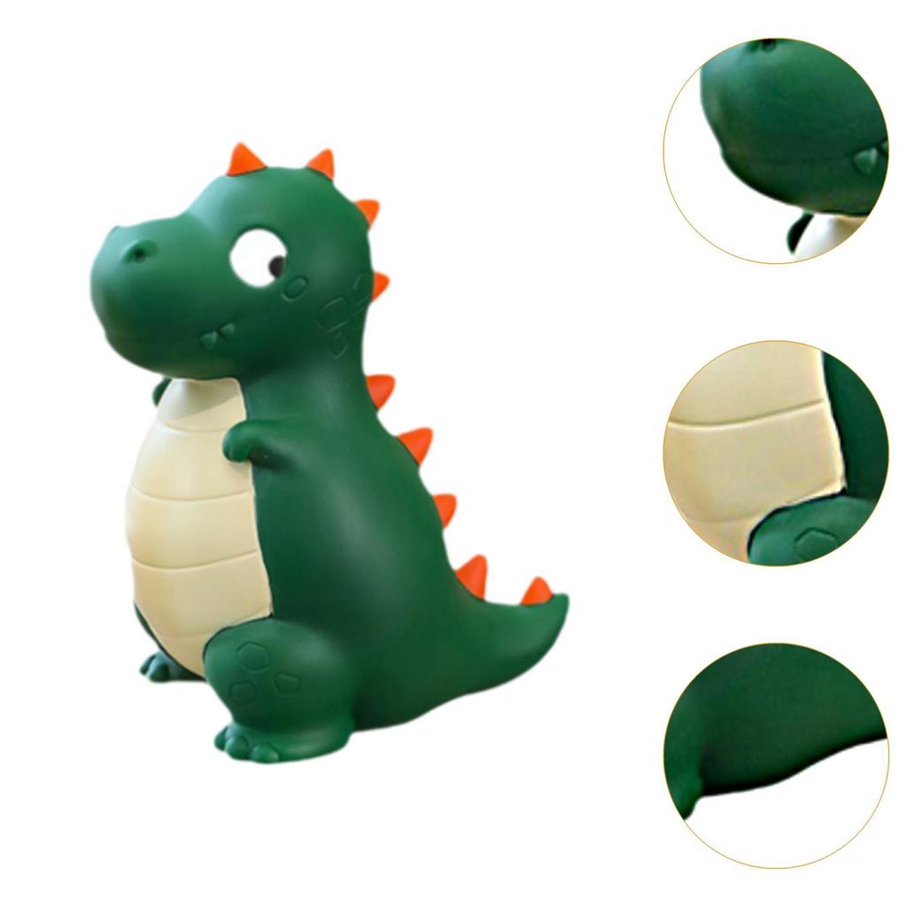Dinosaur Piggy Bank Animals Decorative Statue Figurine Saving Box for Living Room Bedroom Desktop Boys Girls Baby Shower