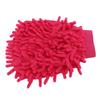 Car Wash Mitt Scratch Free Double Sided Chenille Pink Soft Washing Glove for Vehicle Cleaning