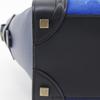 CELINE Luggage micro shopper Handbag 167793 By color Black / blue Calfskin Women Used