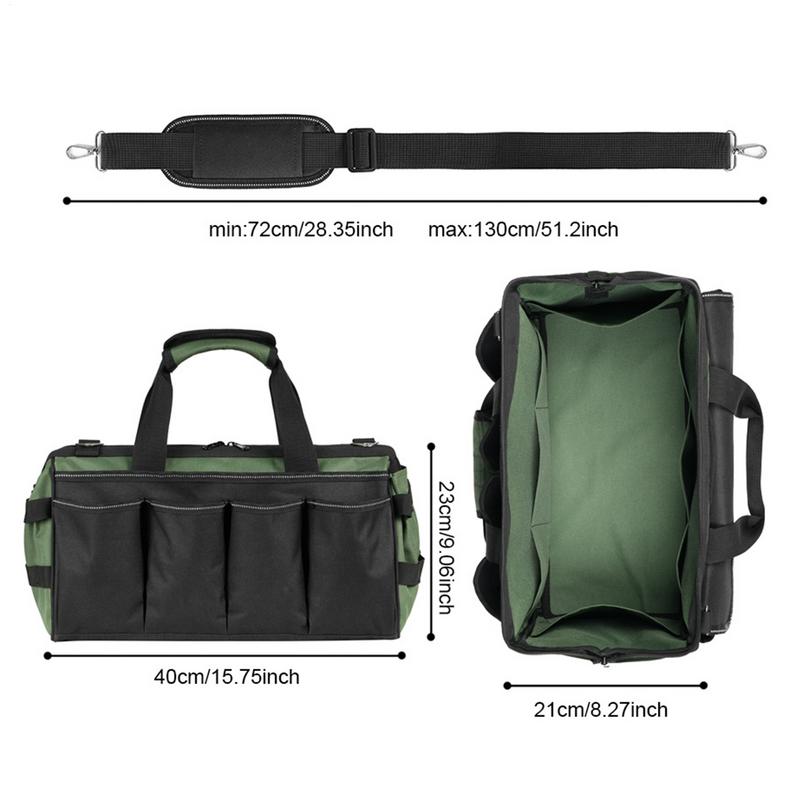 Heavy Duty Tool Bag Heavy Duty Portable Organizer Soft Handle Large Storage Tool Bag For Men Mechanic Electrician Plumber Garage