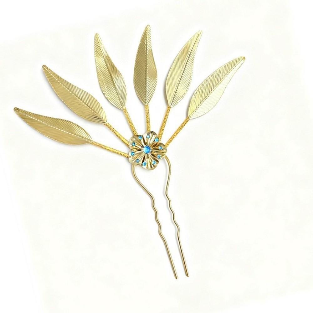 

Leaf U Shape Hairpin Ethnic Style Headwear New Metal Hair Sticks Hair Accessories 04