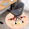 1pc Pippi Longstocking Round Chair mat Area Rug - Non-Slip, Floor Mat for Office, Bedroom, home decor Christmas Gift p0811023