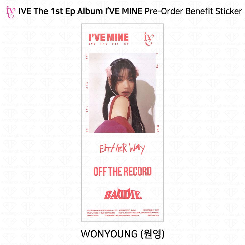 IVE Primul EP I'VE MINE Foto oficială Polaroid Sticker pliat Poster KPOP