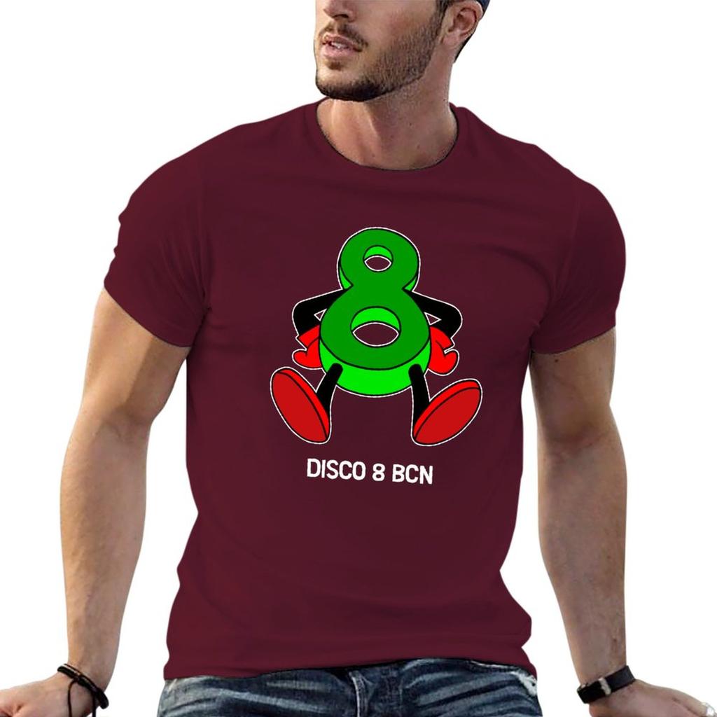 New Disco 8 - Techno Hardcore T-Shirt Graphic T Shirt Kawaii Clothes T Shirts for Men