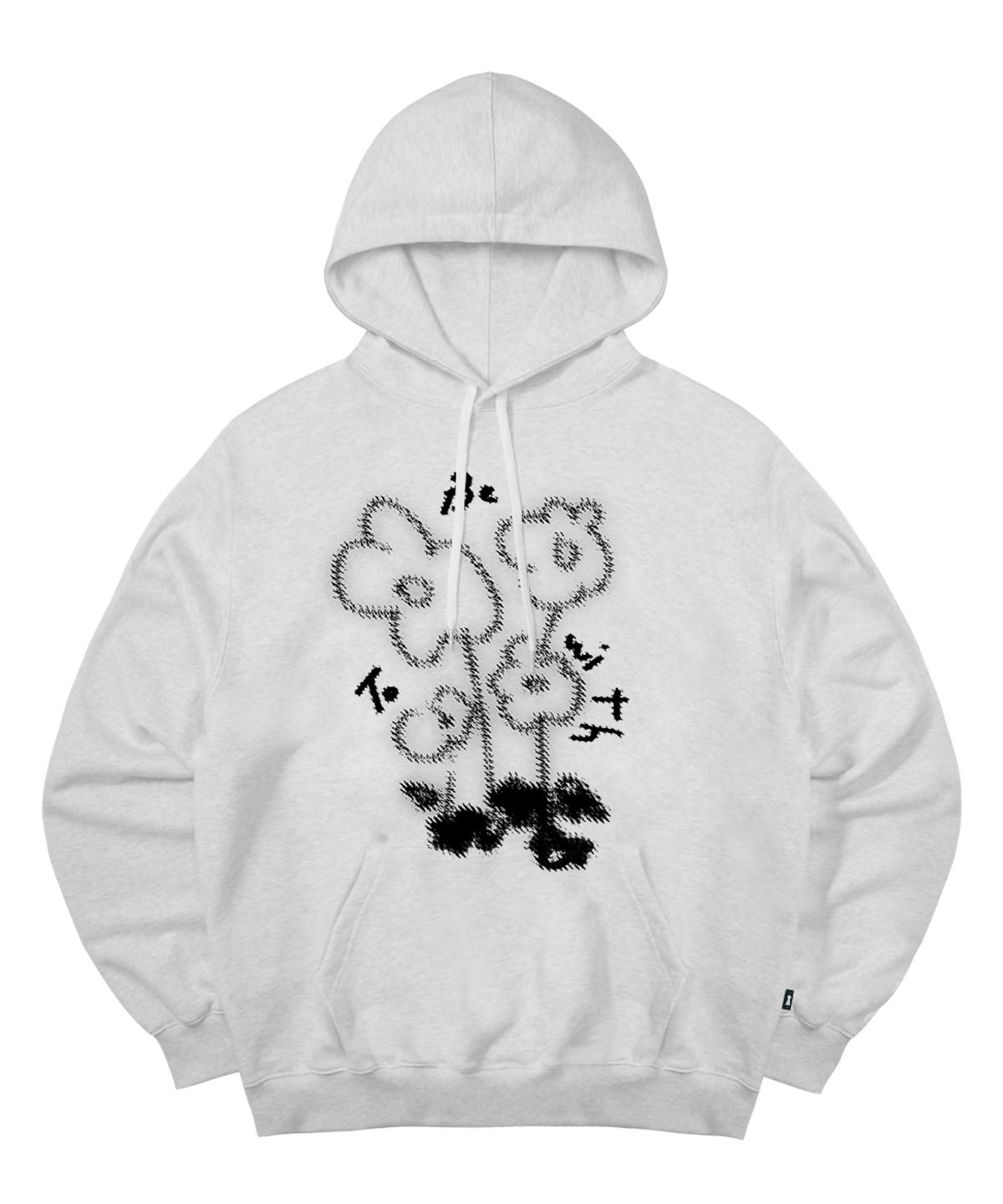 Escape From To Be With Hoodie White Melange L