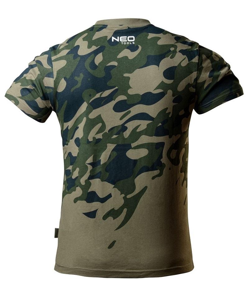 Work T-Shirt With Camo Print, Size Xl - T N81-613-Xl